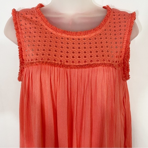 Tommy Bahama | Eyelet And Fringe Detail Dress - Vacation - Beachy - Boho - Picture 4 of 13